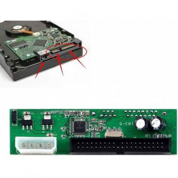SATA Pata IDE 7 + 15Pin 3.5/2.5 SATA HDD DVD Pata to Sata - 2