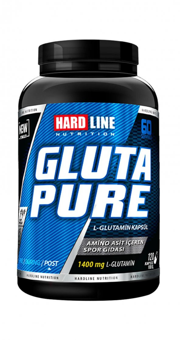 Hardline Nutrition Glutapure 120 Kapsül 60 Servis Glutamine