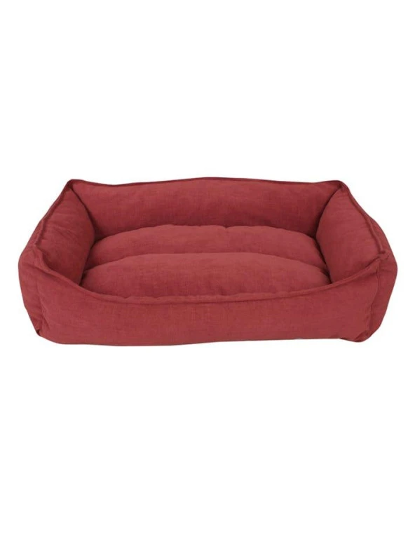 Yıkanabilir Kumaş Konforlu Kedi Köpek Yatağı Kırmızı Medium 65x45 - 3
