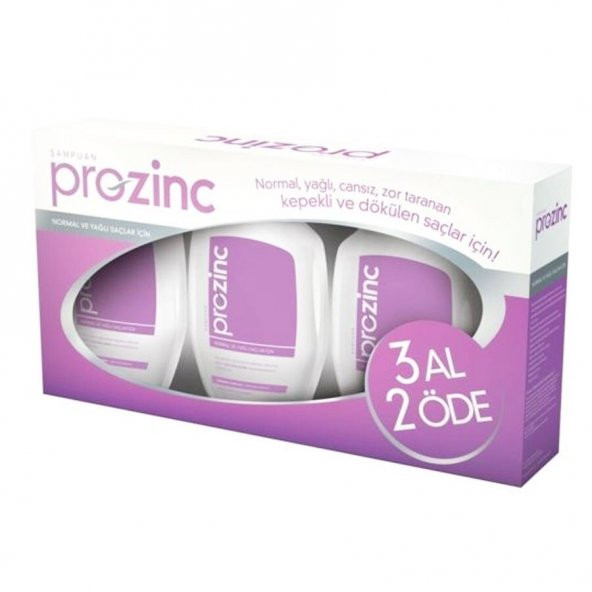 ProZinc Normal ve Yağlı Saçlar Arındırıcı Şampuan 300 ml 3 Al 2 Öde