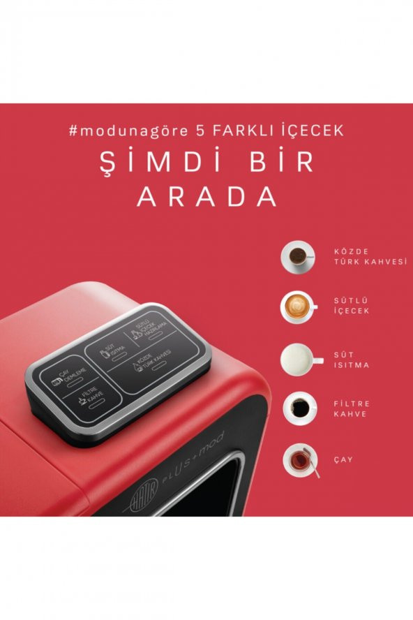 Karaca Hatır Plus Mod 5 In 1 Kahve ve Çay Makinesi Kırmızı - 2