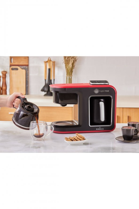 Karaca Hatır Plus Mod 5 In 1 Kahve ve Çay Makinesi Kırmızı - 4