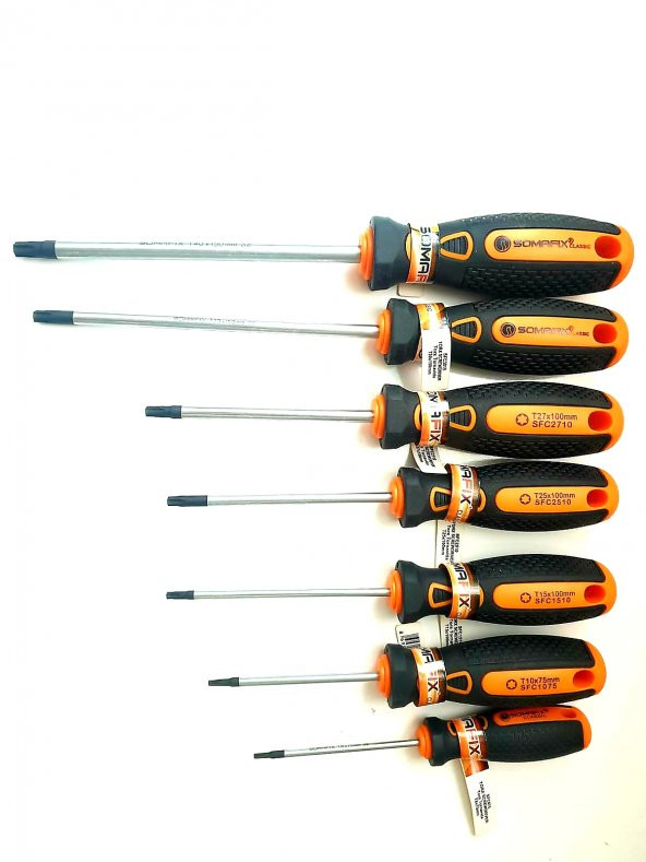 Somafix Torx Uçlu Tornavida takımı T 8-T10-T15-T25-T27-T30-T40 - 1