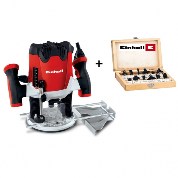 Einhell TC-RO 1155 E Dik Freze Makinesi +12 PARÇA FREZE UÇ