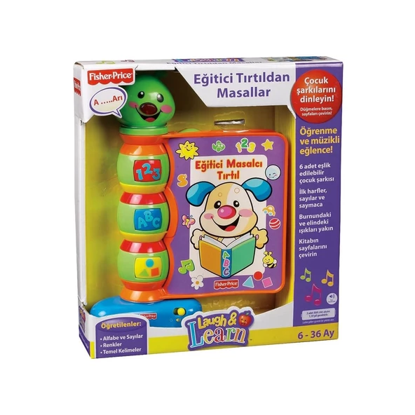 Fisher Price Eğitici Masalcı Tırtıl Alfabeyi Sayıları Renkleri ve İlk Kelimeleri Öğreten Eğitici Oyuncak