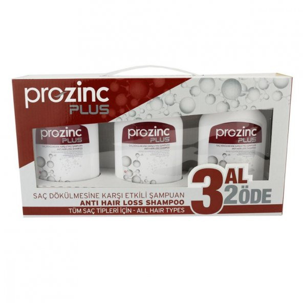 ProZinc Plus Saç Dökülmesine Karşı Etkili 300 ml 3 Al 2 Öde Şampuan