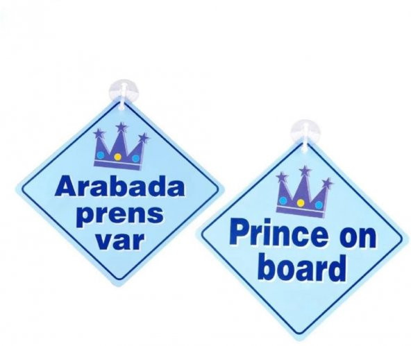Arabada Prens Var Sticker Etiket Vantuzlu