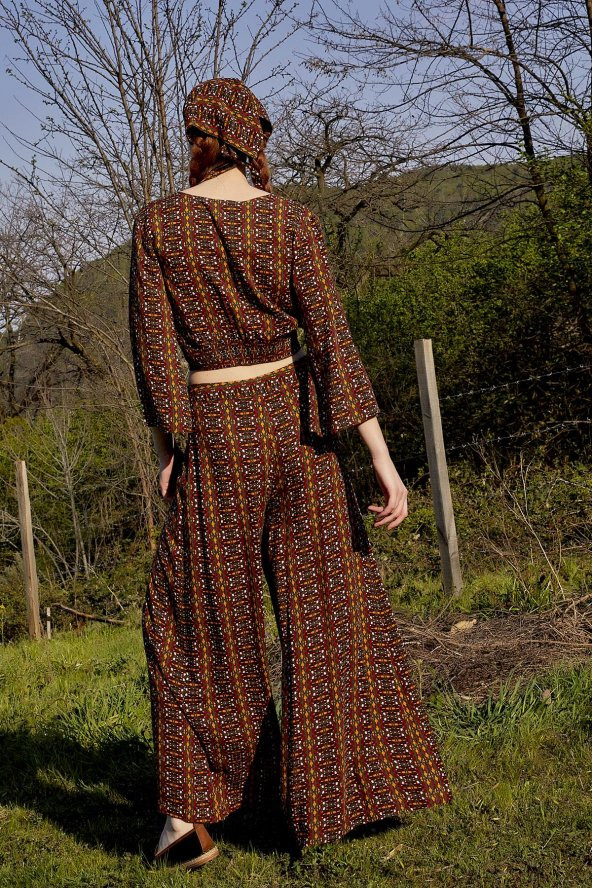 Palazzo Yüksek Bel Bol Kesim Pantolon - 5