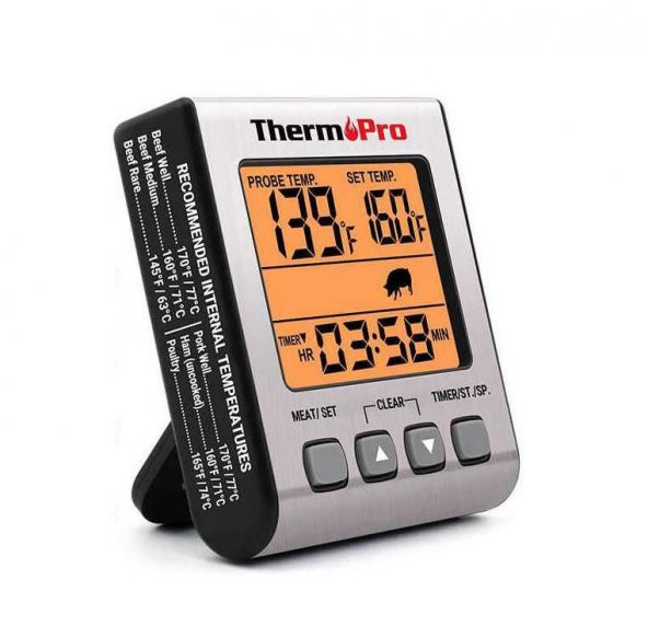 ThermoPro Dijital Problu Et Barbekü Gıda Termometresi - Resim 4