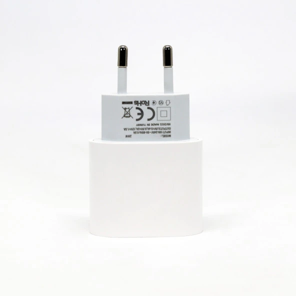 CAYKA 20W PD Type-C Çıkışlı Hızlı Şarj Adaptörü Beyaz