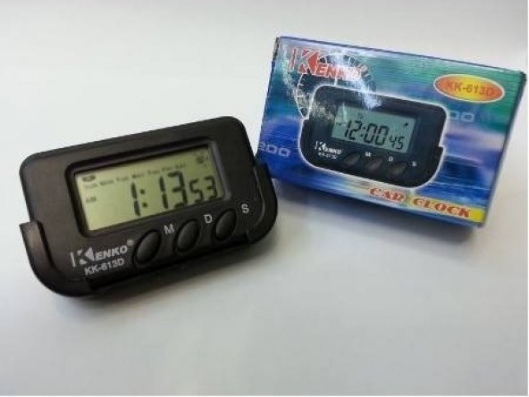 Kenko Dijital Küçük Masa-Araba Saati-Alarm-Kronometre