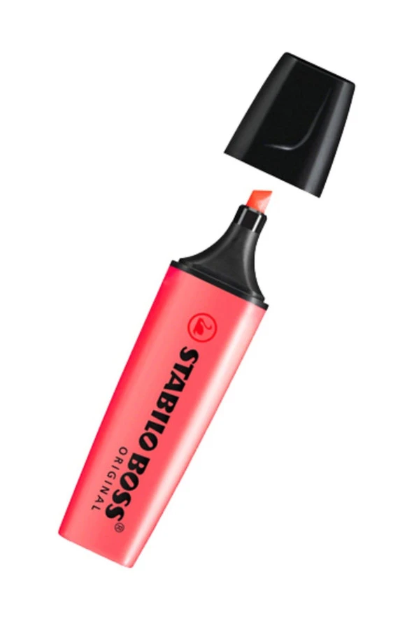 Stabilo Fosforlu Kalem Boss Orıgınal Kırmızı (10 Lu Paket)