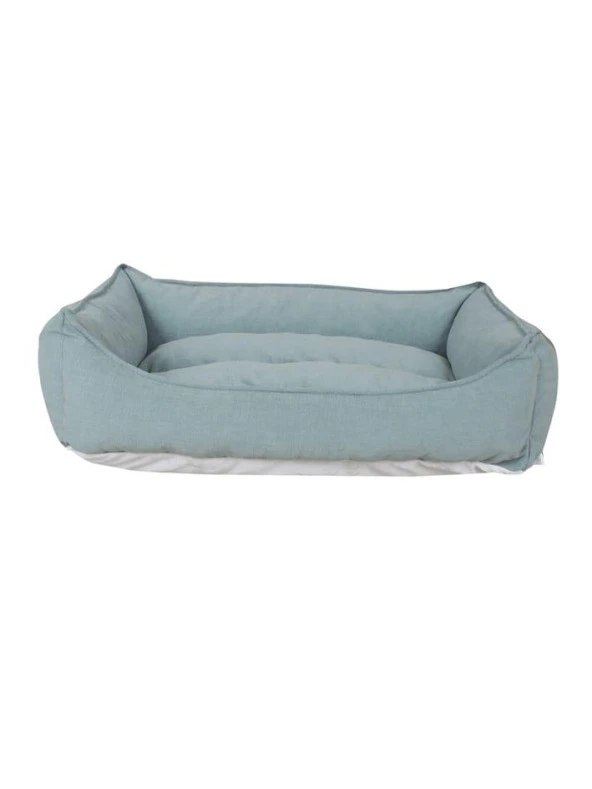 Yıkanabilir Kumaş Konforlu Kedi Köpek Yatağı Yeşil Medium 65x45 - 2