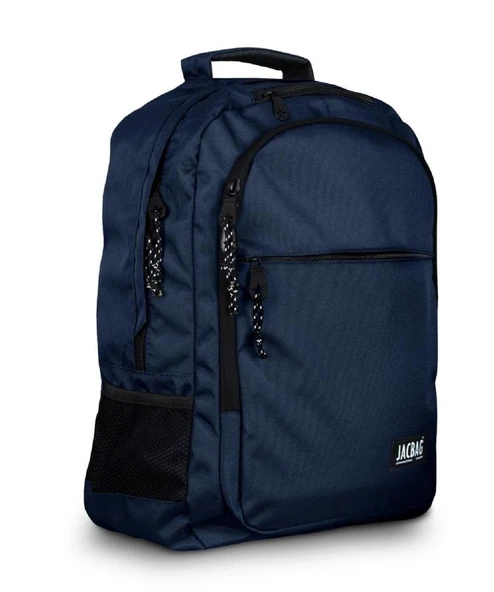 Jacbag Student Üç Bölmeli Lacivert Çocuk Genç Yetişkin Sırt Çantası - Okul, Günlük Seyahat - 2