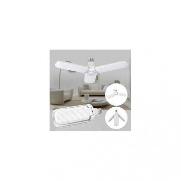 45 Watt Pervane Katlanabilen Fan Led Ampul Beyaz Renk 6500 Kelvin 3600 Lümen KARGO BEDAVA - 2