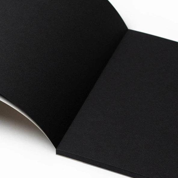 Clairefontaine Paint On Noir Dikişli 250gr 20yp A4 Çok Amaçlı Çizim Blok - Siyah Kağıt - 2