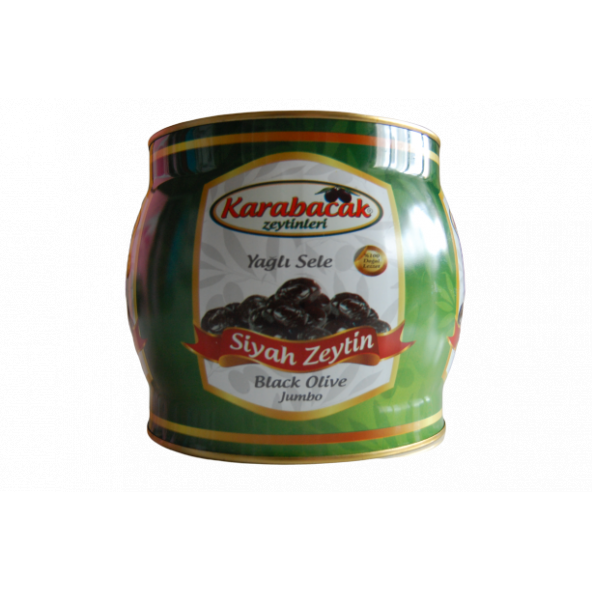 KARABACAK YAĞLI SELE SİYAH ZEYTİN JUMBO XS 2 KĞ TENEKE - 2