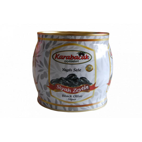 KARABACAK YAĞLI SELE SİYAH ZEYTİN SÜPER 2 KG TENEKE - 2