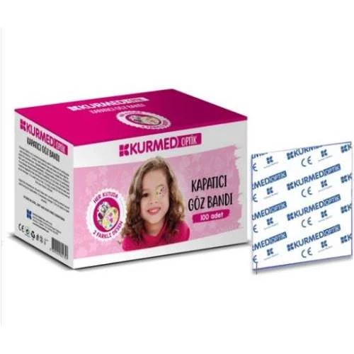 Kurmed Optik Kapatıcı Göz Bandı Kız 100lü