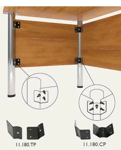 Masa Ayağı Panel Bağlantısı 1 Çift - Resim 2