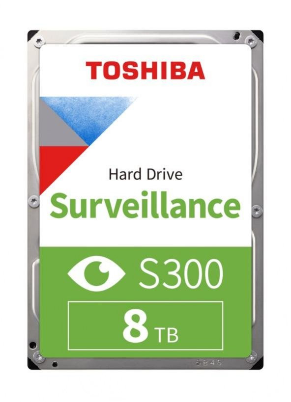 TOSHIBA HDWT380UZSVA 8TB S300 3.5" 7200rpm 256mb SATA 7/24 Harddisk