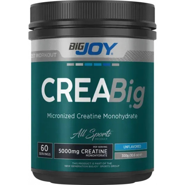 Bigjoy Sports CreaBig 300 Gr Micronized Creatine Powder Aromasız