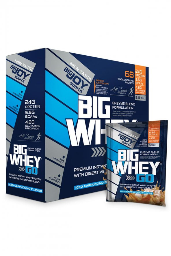 Bigjoy Sports Bigwheygo Whey Protein Tozu 68 Porsiyon Kapuçinolu