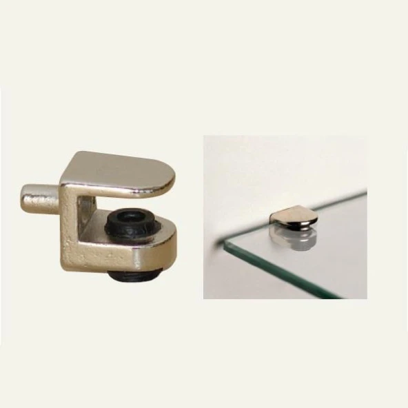 Sıkıştırmalı Cam Raf Pimi 5mm Pimli - Resim 2