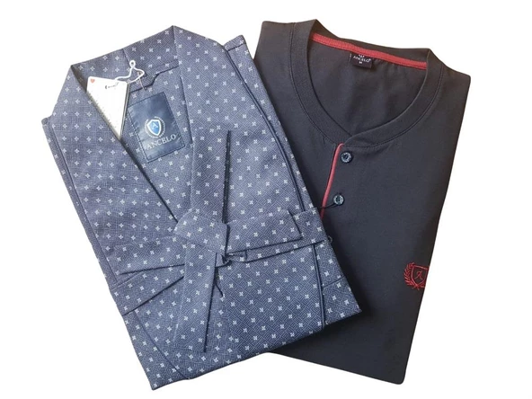 ANCELO PAMUK PİJAMA TAKIM VE ROBDÖŞAMBR 3 LÜ DAMAT ÇEYİZ SET - 9