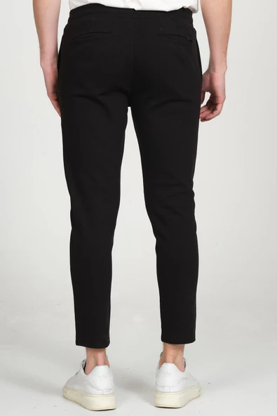 Erkek Relaxed Fit Beli Lastikli Bağcıklı Pamuklu Rahat Spor Jogger Pantolon - 11