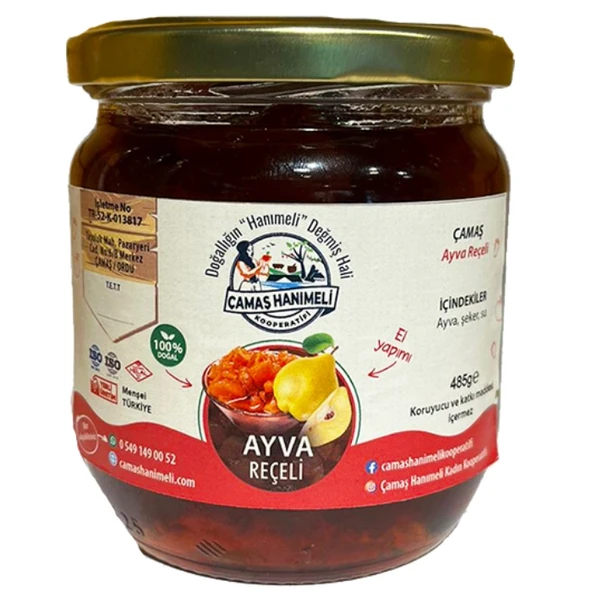 Ayva Reçeli 485 gr (Doğal-Ev Yapımı) ürün görseli 1