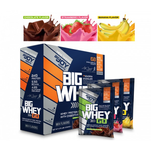 Bigjoy Sports Bigwheygo Mix (4 Aroma) Whey Protein Tozu 68 Servis