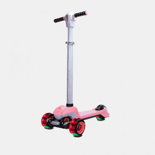 Vrpro Scooter Bluetoothlu Müzikli Led Işıklı Pembe VrPro-1140 - 2
