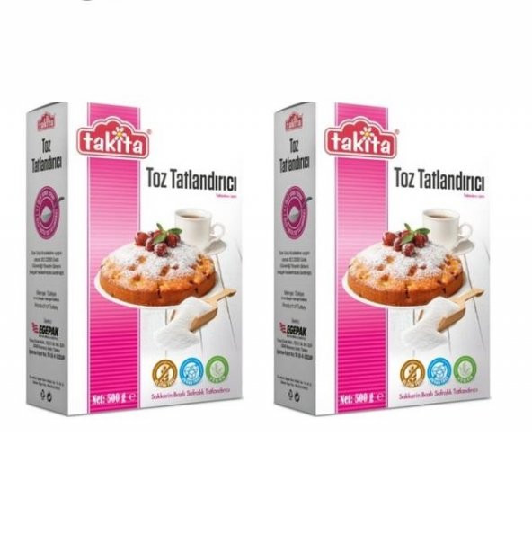 Takita Toz Tatlandırıcı 500 gr 2 Adet