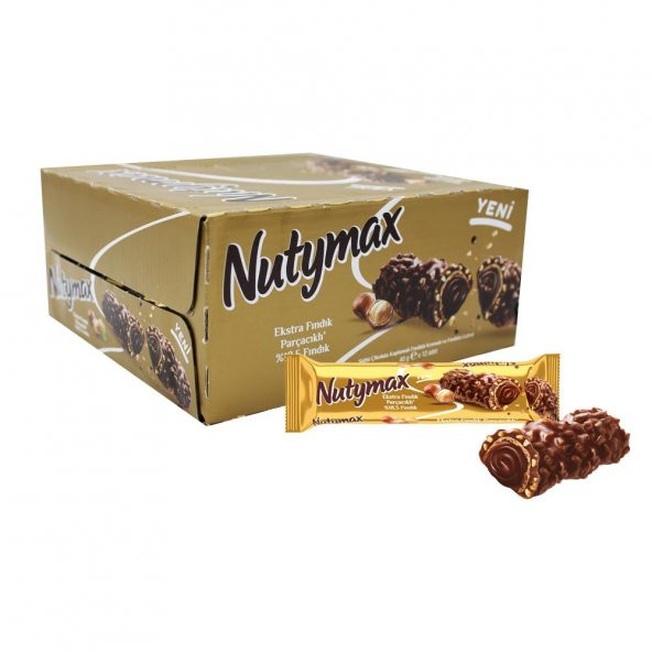 Şölen Nutymax Extra Fındıklı Sütlü Çikolata Kaplamalı Fındık Kremalı Gofret 40 Gr X 12 Adet - 2