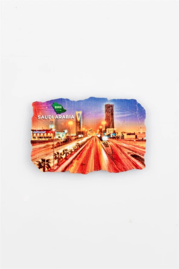 Suudi Arabistan Fresco Magnet - Resim 2