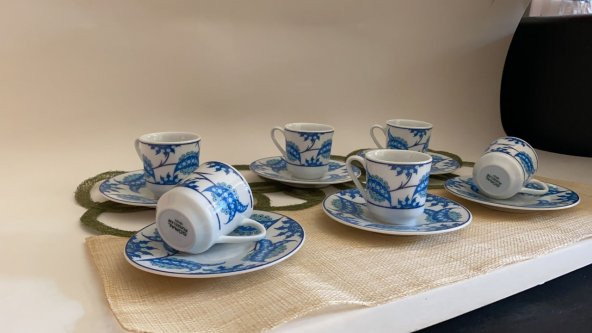 Güral Porselen Güral Porselen 12 Parça 6 Kişilik Kahve Fincan Takımı Türk kahve fincan takımı - 2