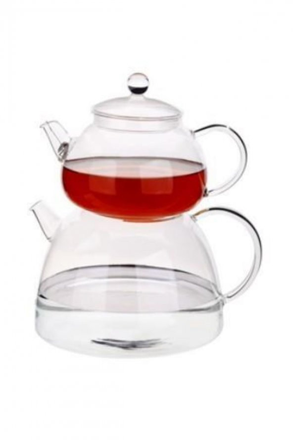 Tantitoni Borosilikat Cam Çaydanlık Takımı 810 ml 1870ml