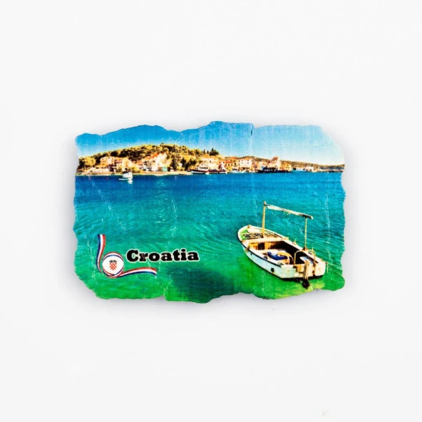 Hırvatistan Temalı Fresco Magnet - 1