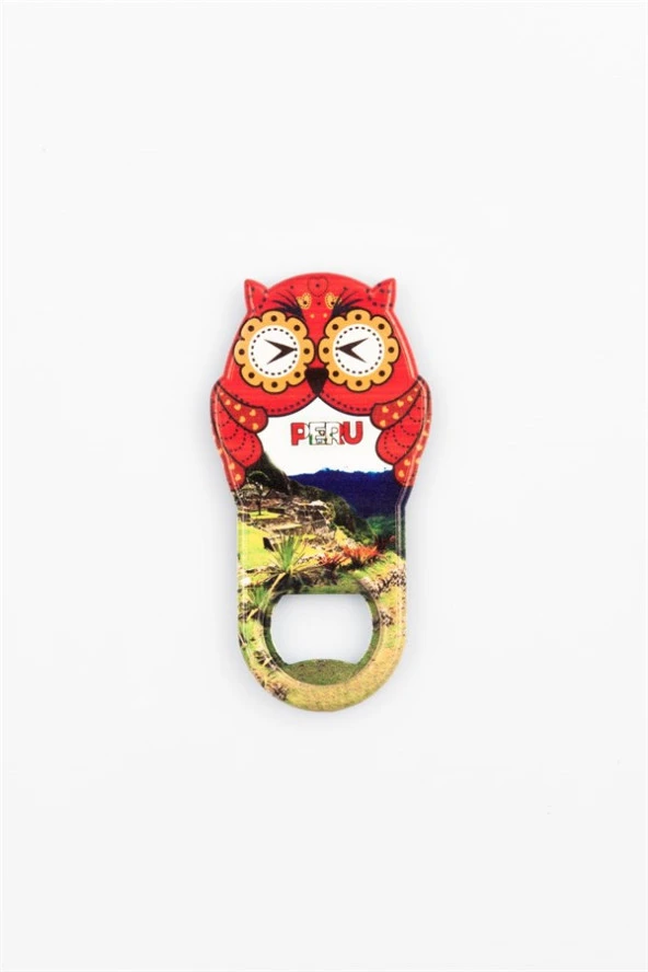 Peru Temalı Baykuş Magnet Kapak Açacak - Resim 3