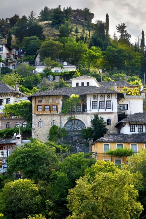 Arnavutluk Gjirokastra Temalı Fresco Magnet - Resim 5