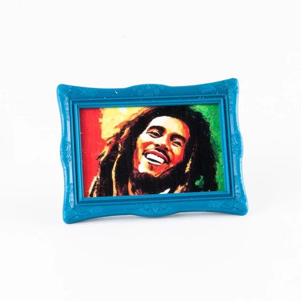 Jamaika Bob Marley Ayaklı Çerçeveli Magnet ürün görseli