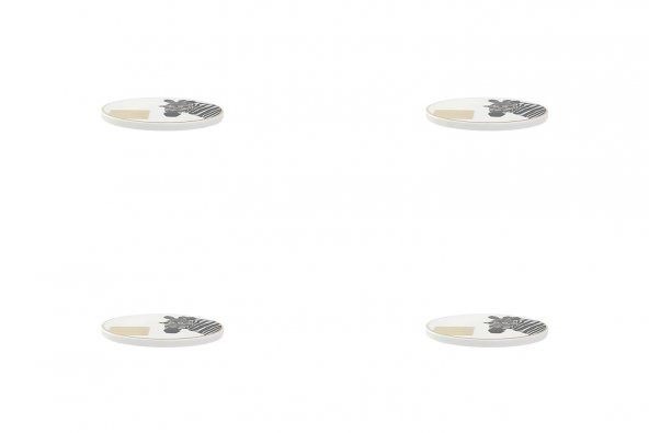 Porland Wild Life Zebra Bardak Altlığı 10cm 4lü 04ALM006624 - 2