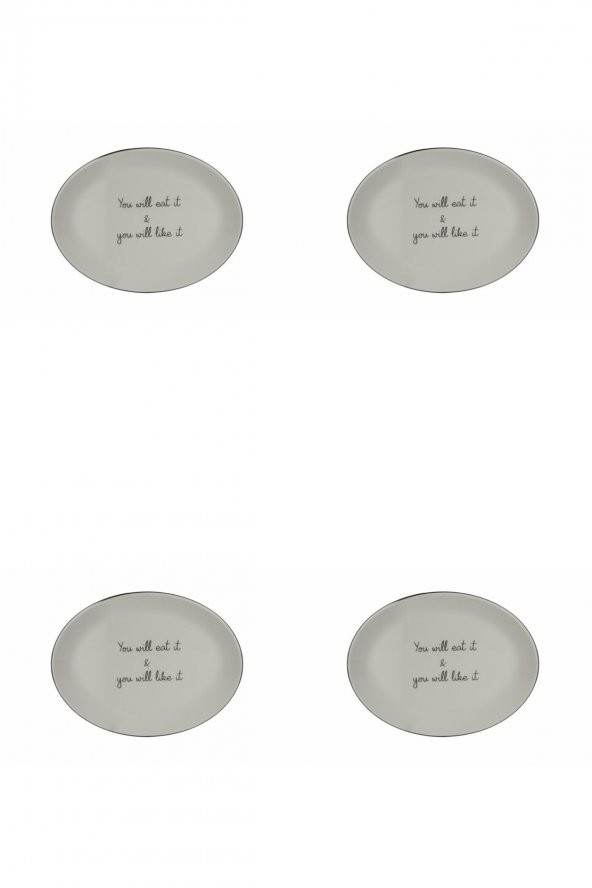 Porland Hope Kayık Tabak 28cm 4lü
