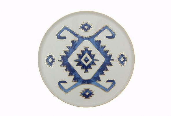 Porland Arabesque Desen Düz Tabak 27cm - 1