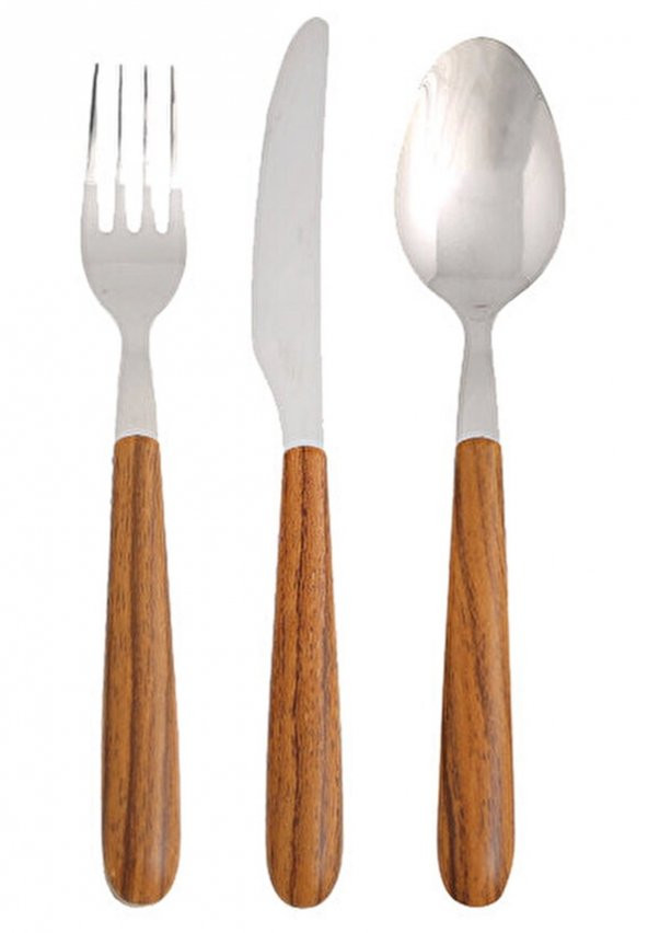 Porland Acacia Çatal Kaşık Bıçak Takımı 18 Parça - 2