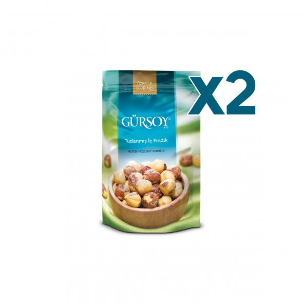 Gürsoy Tuzlanmış İç Fındık Doypack 150 g 2li Paket - 2