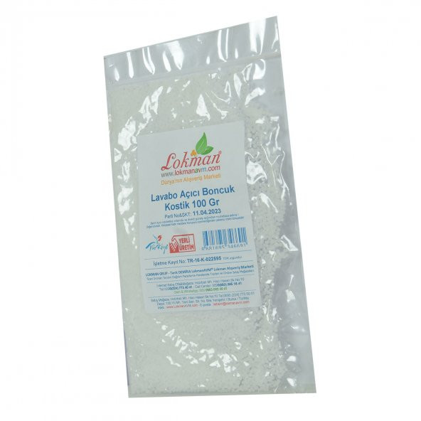 LokmanAVM Lavabo Açıcı Boncuk Kostik 100 Gr Paket - 3