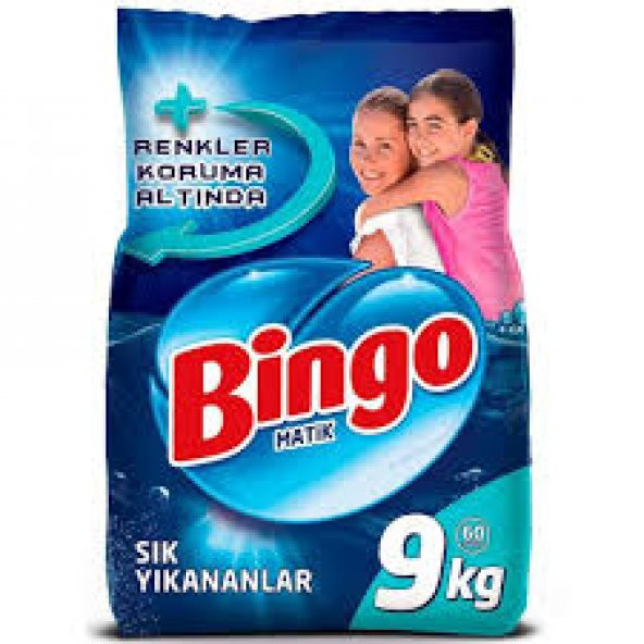 Bingo Matik Toz Çamaşır Deterjanı Sık Yıkananlar Renkli&Beyaz 9 kg