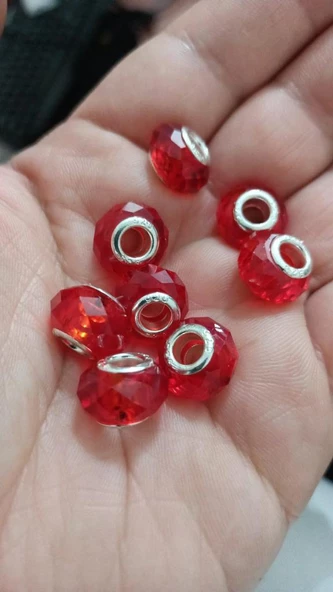 Bileklik ve Kolye İçin 925 Ayar Damgalı Gümüş Kaplama Yuvarlak Charm - 3